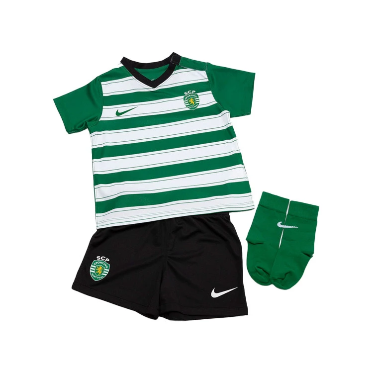 Conjunto Nike Sporting Clube De Portugal Primera Equipación Stadium 2022-2023 Bebé