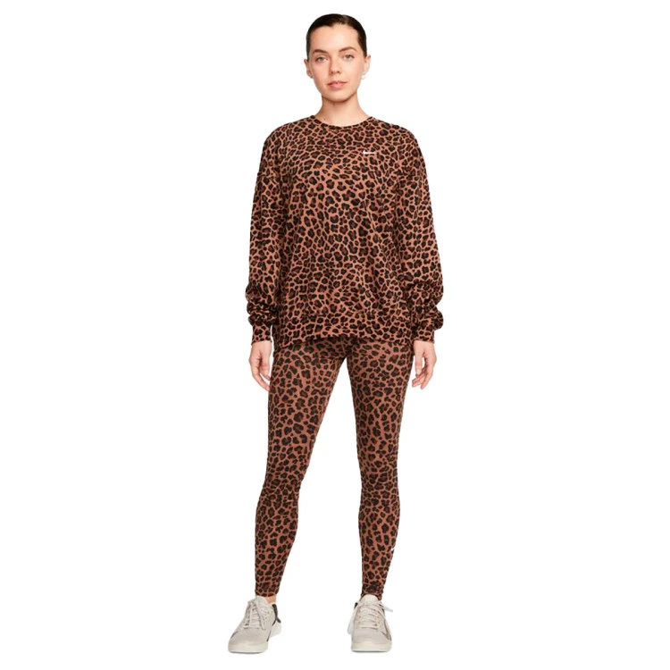 Sudadera Nike Leopard Aop Mujer - Imagen 4